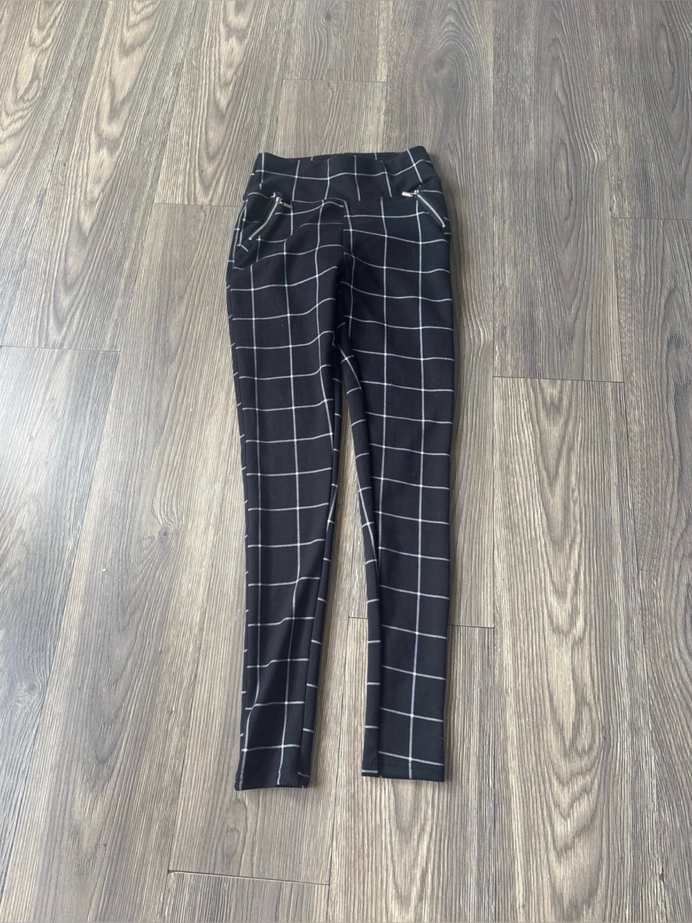 Black & White Checkered Dress Pant Leggings